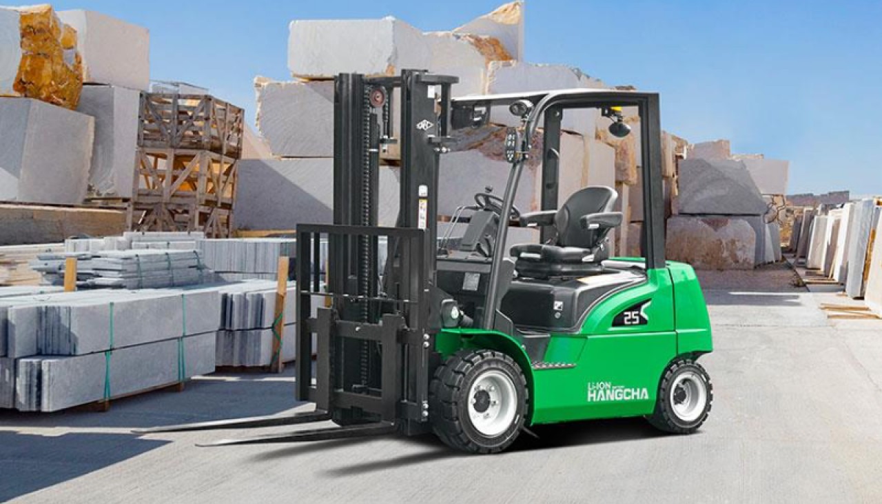 Autoelevador Electrico Hangcha 2.5 Tn Torre Doble 3m - Bateria De Litio 80 V - 0km