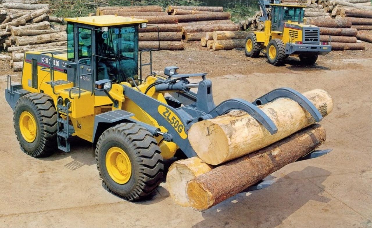 Pala Cargadora Con Garra Forestal Porta Troncos Xcmg C/joystick - Aire Acon - Motor Deutz