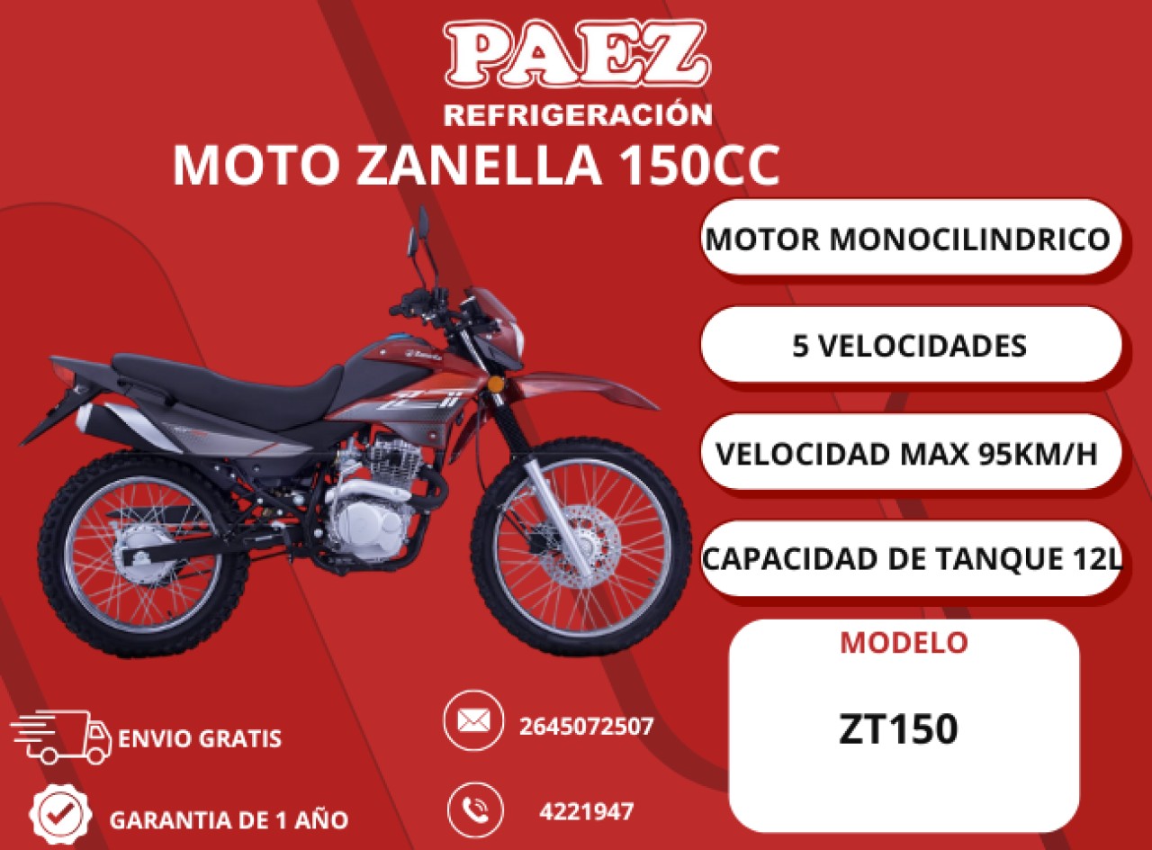 Moto 150cc Zanella Zt150