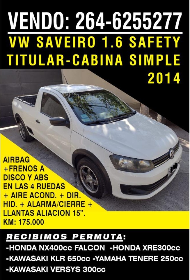 Volkswagen Saveiro Safety 2014 - Titular