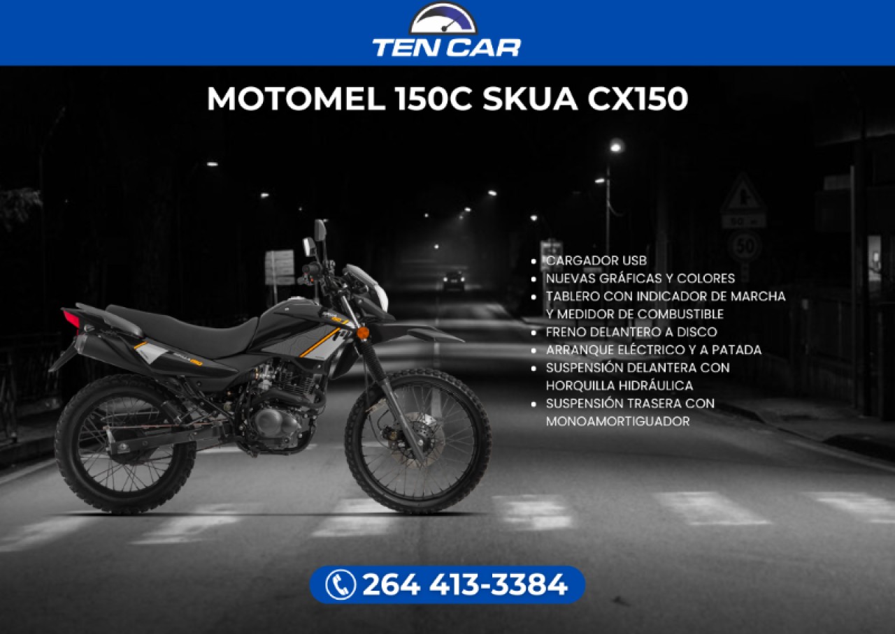 Motomel 150cc Skua Cx150 - Llevala Solo Con Tu Dni - (somos Ten Car)