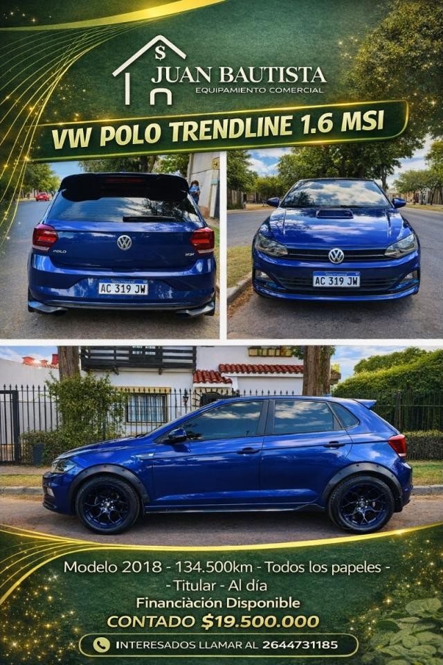 Volkswagen Polo Trendline 1.6 Msi 2018