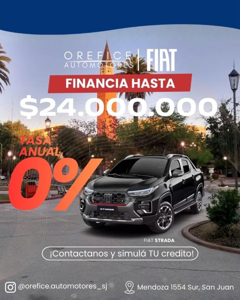 Fiat Strada 0km 2026 - Financia $24.000.000 Tasa 0%
