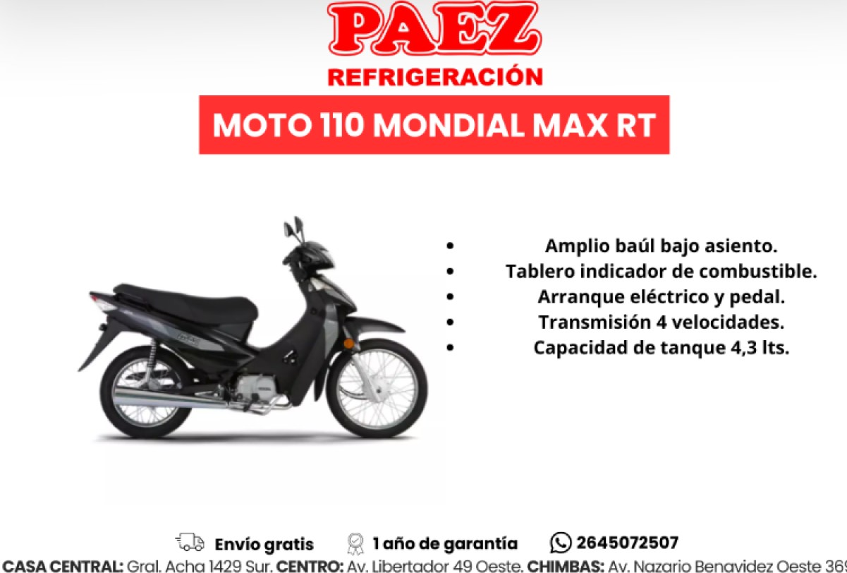 Moto 110 Mondial Max Rt