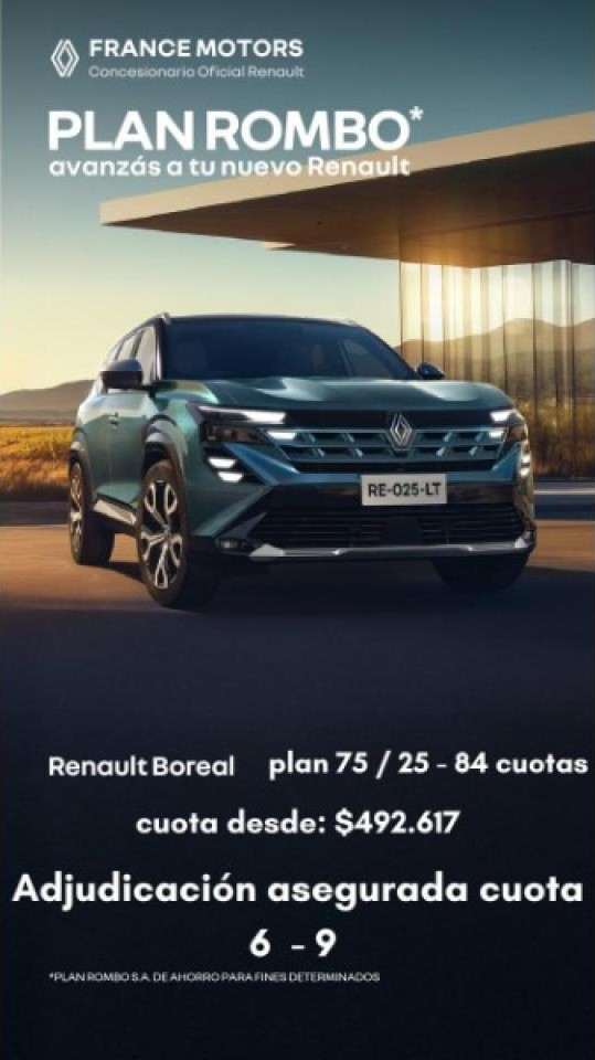 Renault Boreal Evolution 2026