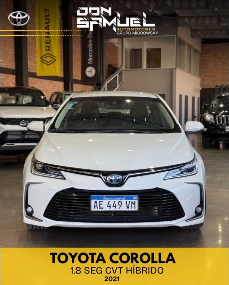 Toyota Corolla 1,8 Seg Cvt Hibrido - Modelo 2021