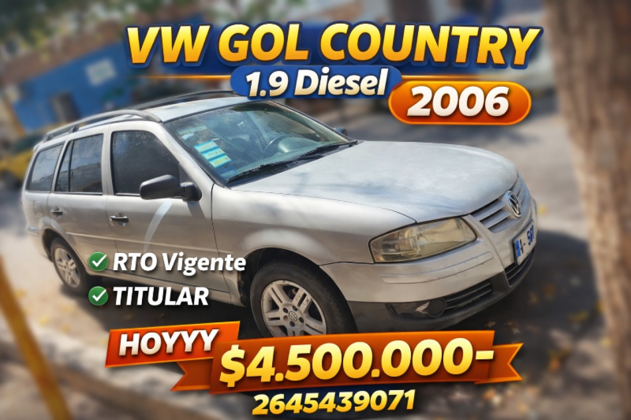 Hoy 🔰 Vw Gol Country 1.9 Diesel (2006) Funcionando Perfectamente Documentación Completa ‼️