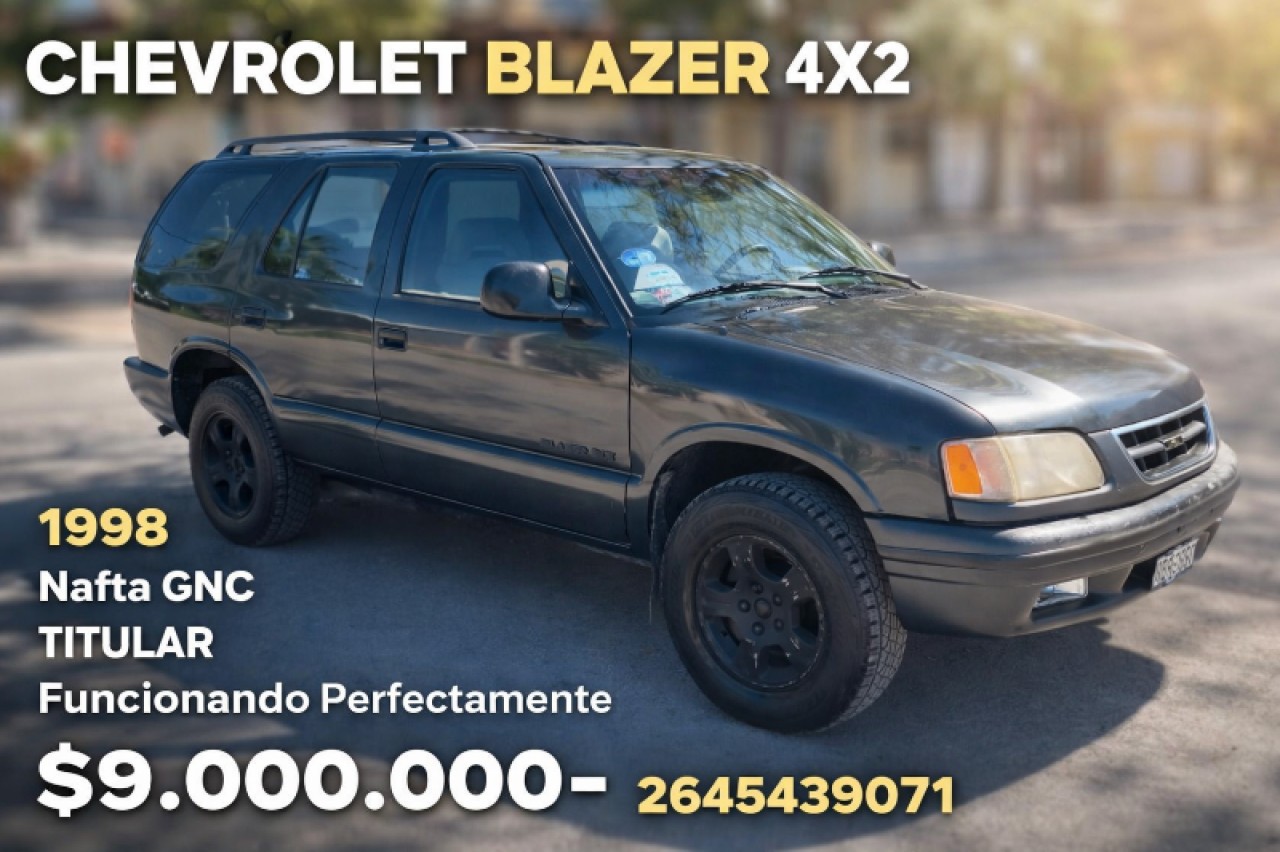 🔰 Chevrolet Blazer Nafta Gnc 4x2 ((1998)) - Titular - Excelente Estado ‼️