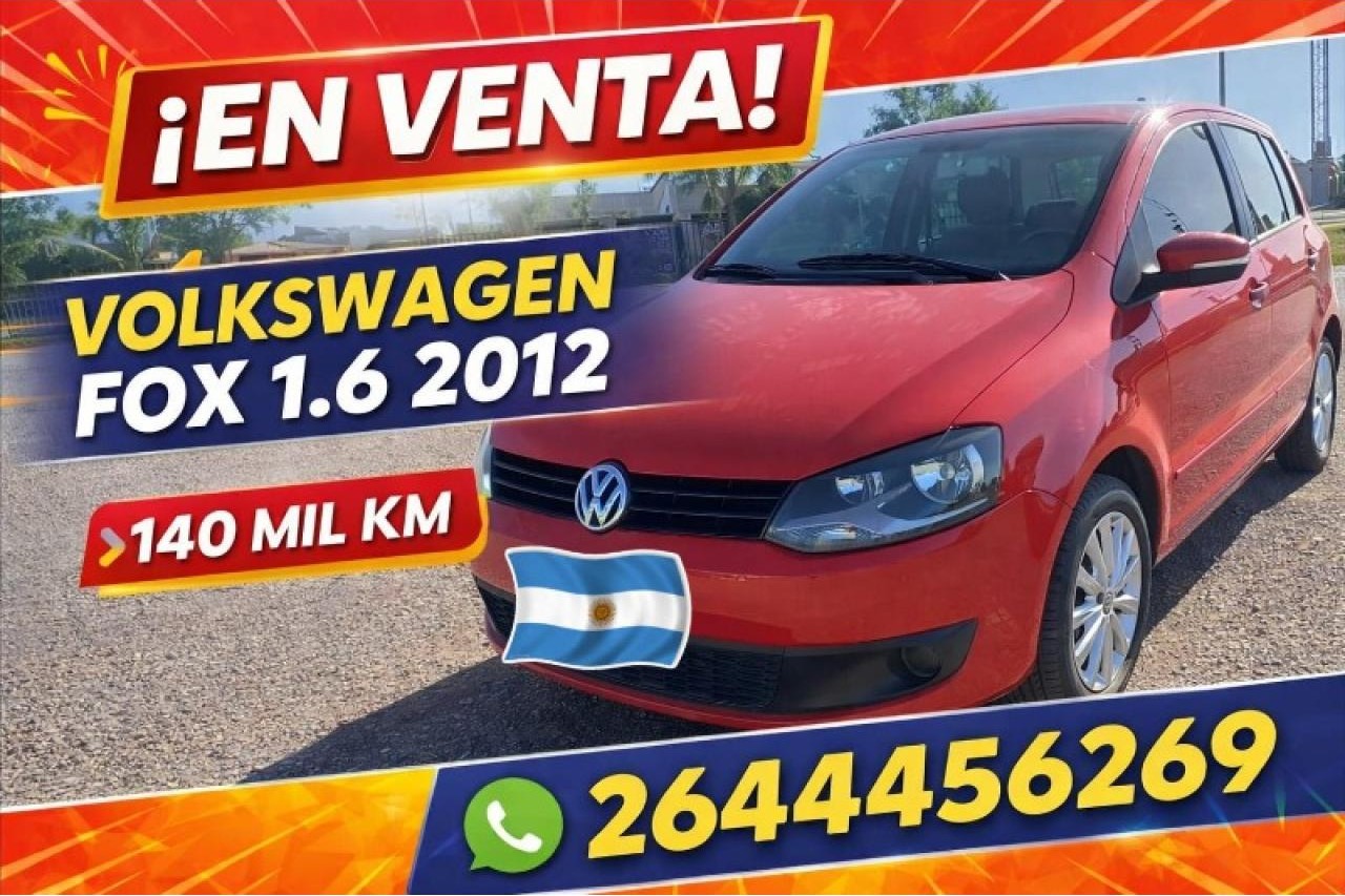 Volkswagen Fox 2012 1.6 Impecable