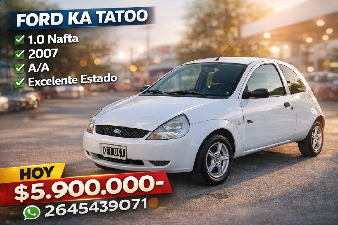 🔆 Ford Ka Tatoo 1.0 Nafta A/a (2007)
