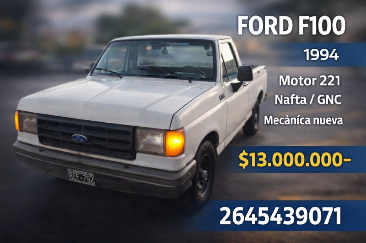 🔰 Ford F100 Nafta Gnc (1994) Motor 221 Caja 5ta