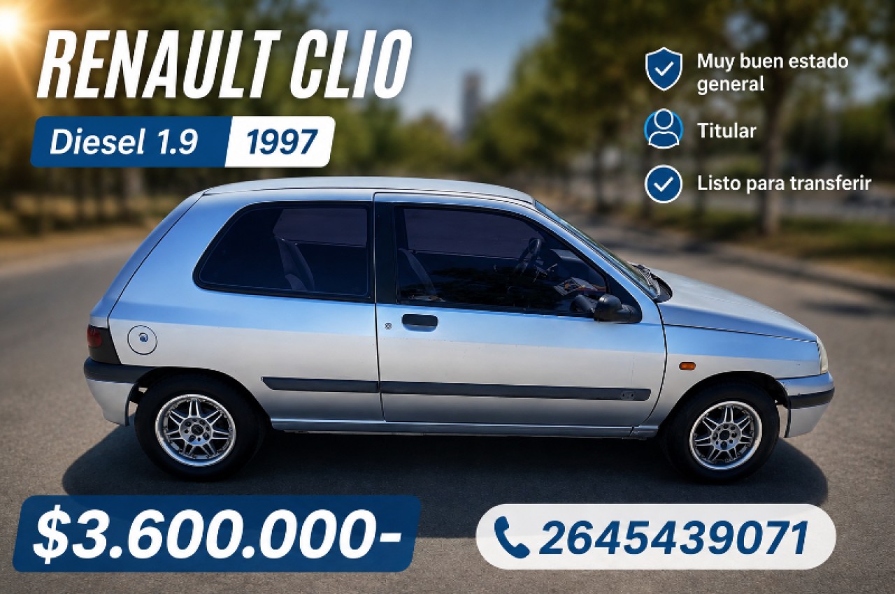 📌 Renault Clio 1.9 Diesel (1997) ‼️