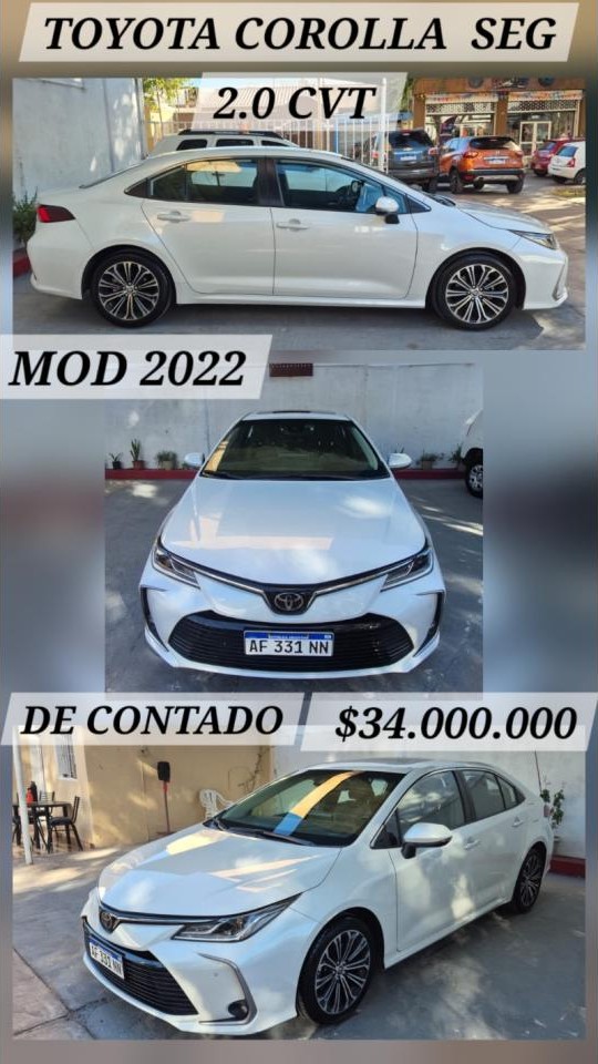 Toyota Corolla Seg 2.0 Cvt