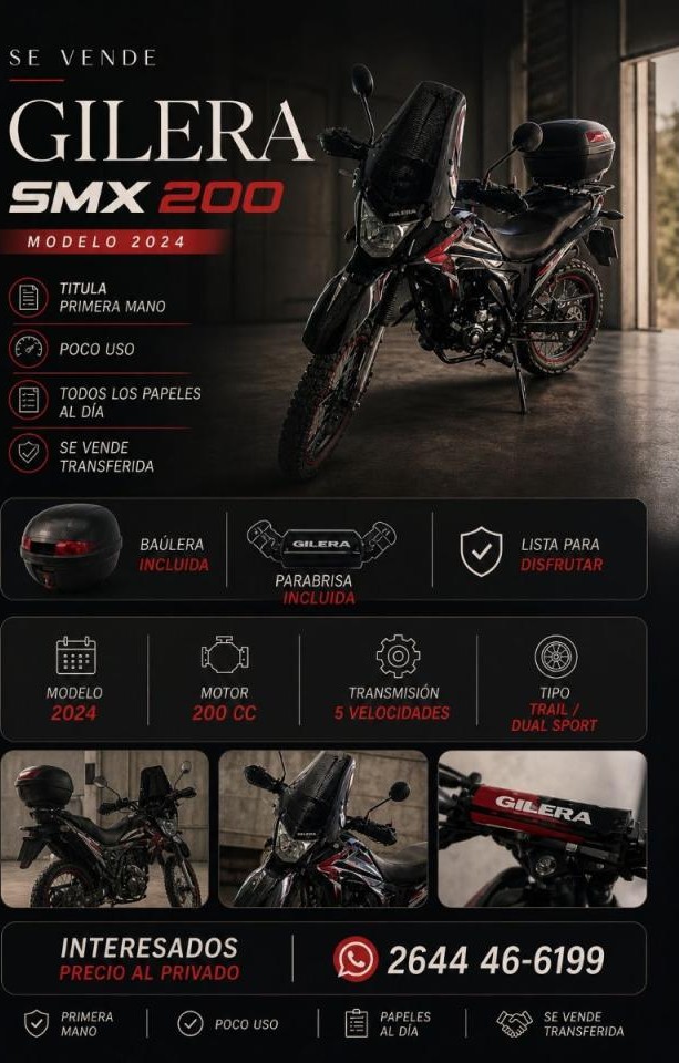 Gilera 200 Smx 2024