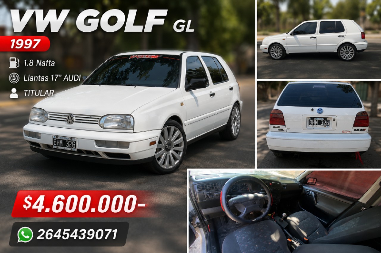 🔮 Volkswagen Golf Gl 1.8 Nafta (1997) - Titular ‼️