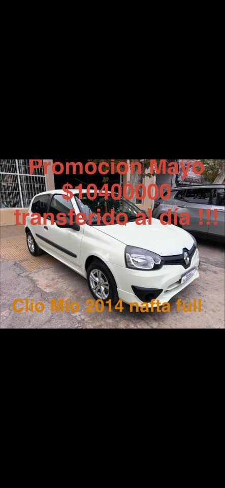 Contado Efectivo Transferido Al Día Renault Clio 2014 Nafta Full