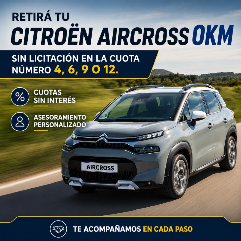 Plan Citroen Aircross 0km