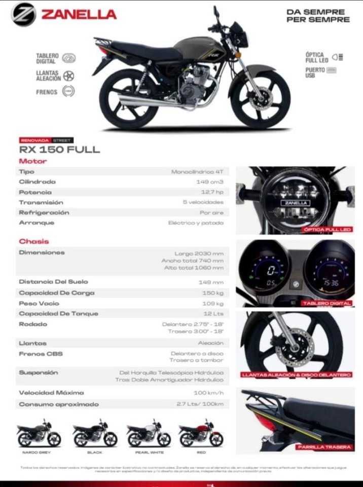 Zanella Rx 150 Full