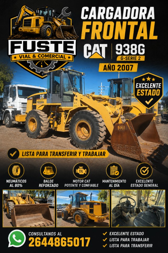 Cargador Frontal Caterpillar 938 G