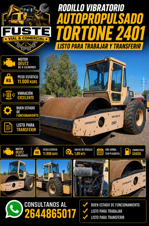 Rodillo Vibratorio Autopropulsadi