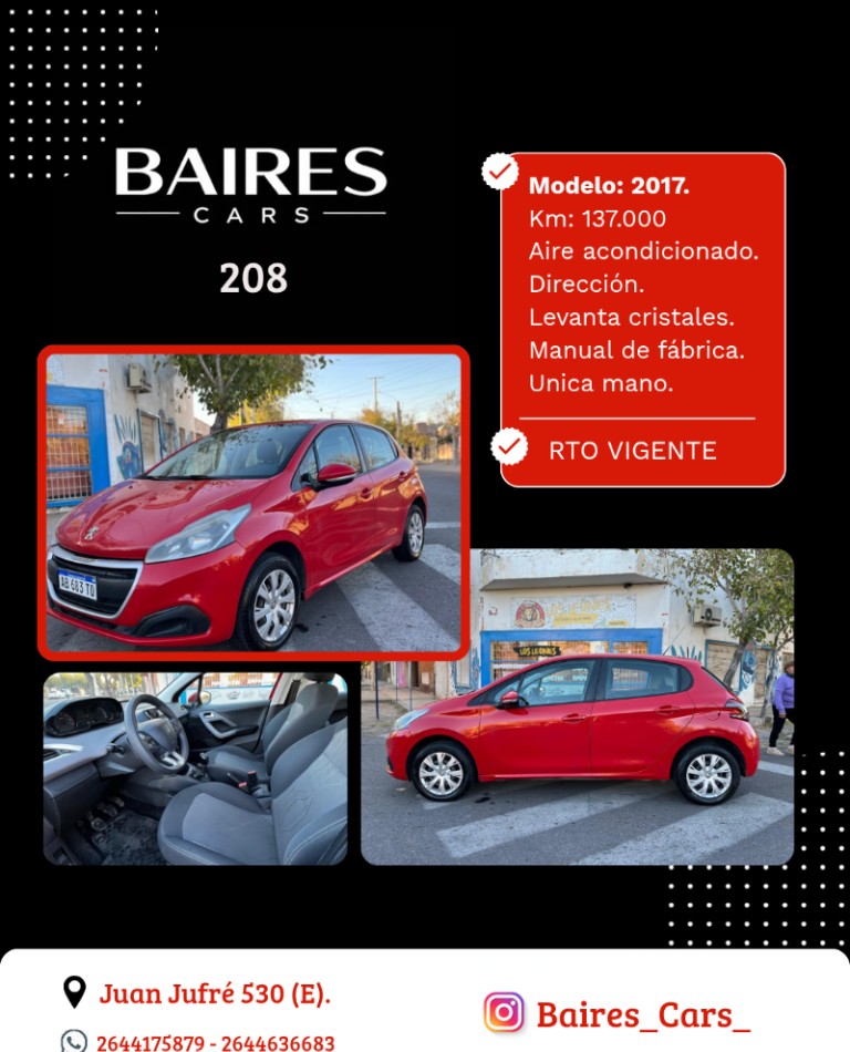 Peugeot 208 Año 2017