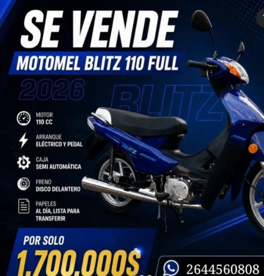 Motomel Blitz 110 Full 2026