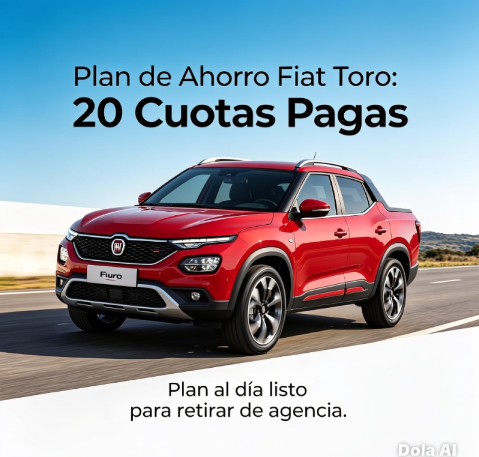 Fiat Toro Plan De Ahorro A Retirar Con 20 Cuotas Al Dia
