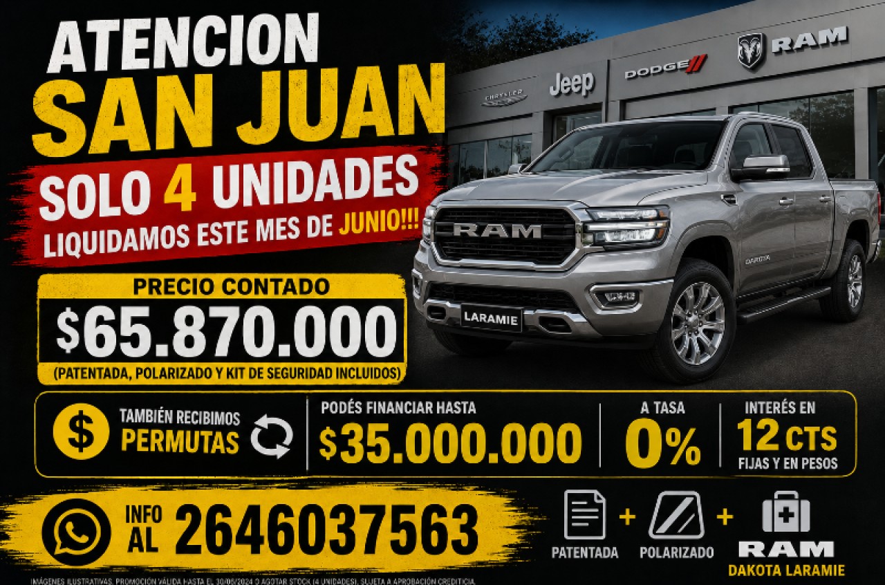 Nueva Ram Dakota Laramie 4.4 At 9 2.2