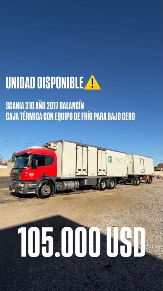 Scania 310 - 2017 Balancín, Caja Térmica Y Equipo De Frio Bajo 0º
