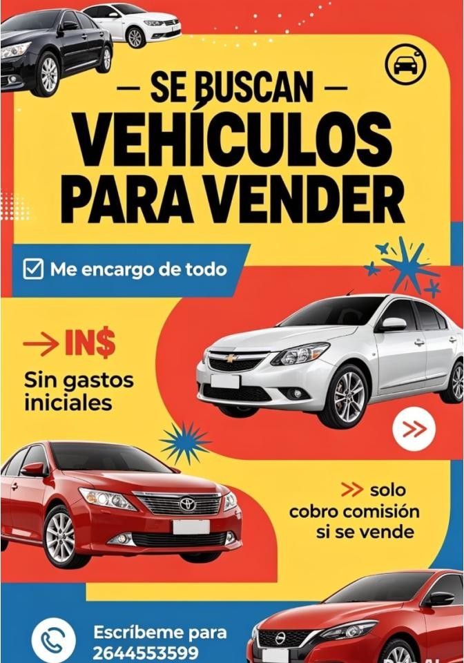 ¡ Vendemos Tú Vehículo......